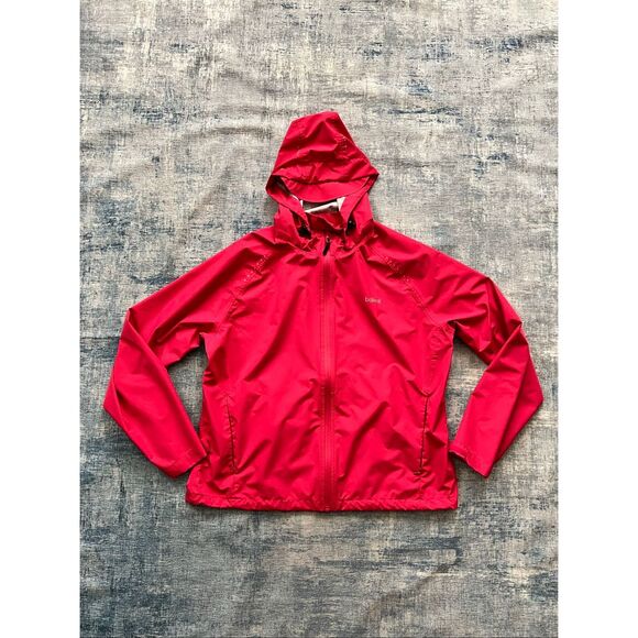 Baleaf Rose Red Waterproof Cycling Rain Jacket W Hideaway Hood XL - Picture 5 of 9